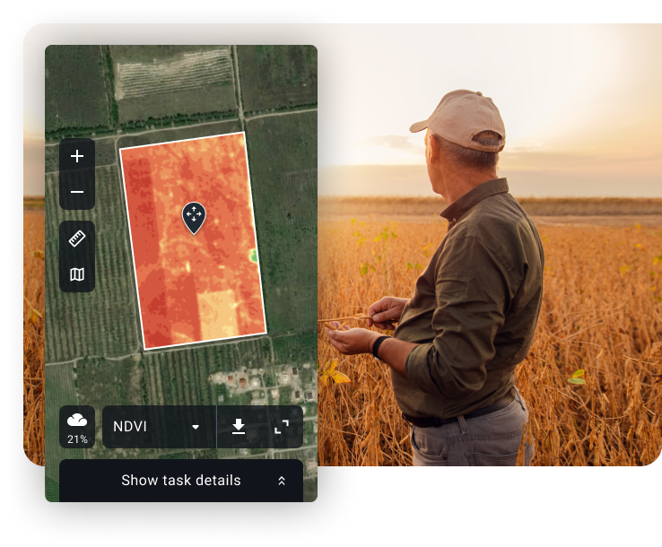 screenshot of EOSDA Crop Monitoring